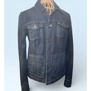 Tommy Hilfiger 2013 Jean Jacket Size SP 4 Pocket Front 5 Button Close